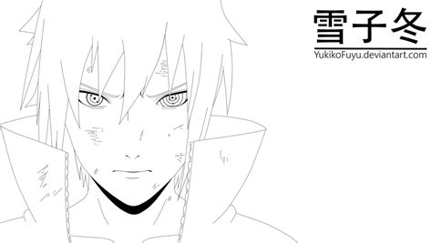 Sasuke LineArt By YukikoFuyu By YukikoFuyu On DeviantArt