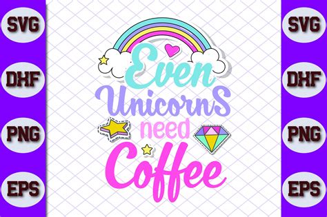 Even Unicorns Need Coffee Graphic By Designplace · Creative Fabrica