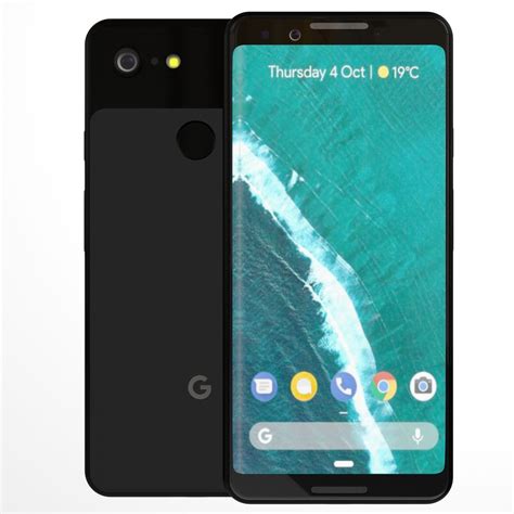 Google Pixel 3 + Pixel 3 XL Black 3D Model $49 - .max .3ds .c4d .fbx ...