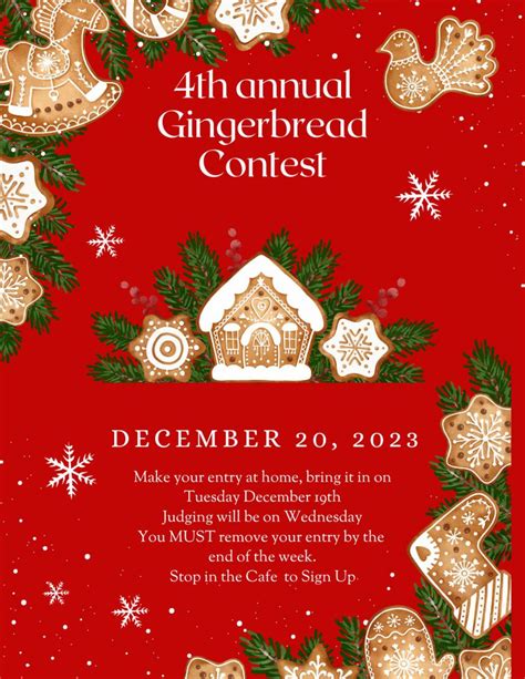 4th Annual Gingerbread Contest - Mechanicville City School District