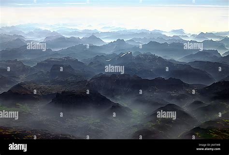 the misty mountains Stock Photo - Alamy