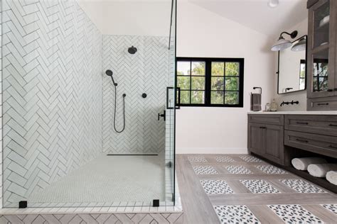 Massive Walk In Shower In Master Bathroom Remodel Montagne Salle De