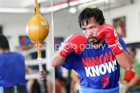 Manny Pacquiao Training Session General Santos Philippines 2014 Images