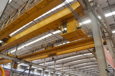 50 Ton Qd Double Girder Box Type Overhead Crane 20 Tons Rail Type