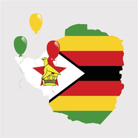 263 Zimbabwe Map and Flag 2844605 Vector Art at Vecteezy