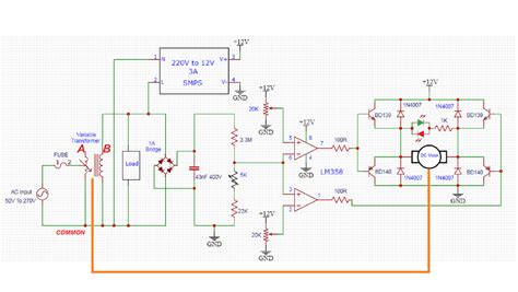 Kva Automatic Voltage Stabilizer Circuit Diagram