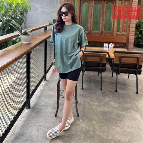 Jual Kaos Polos Oversized Unisex Model Slit Atau Belah Samping Tshirt