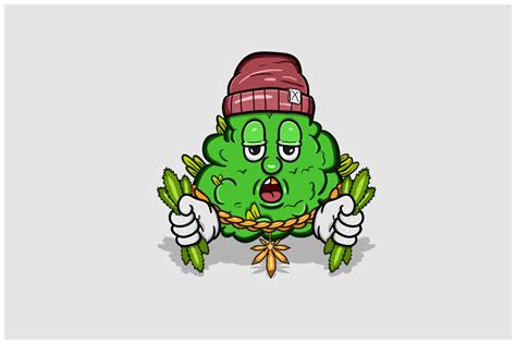 Marijuana Cartoon Graphic by tedykurniawan223 · Creative Fabrica