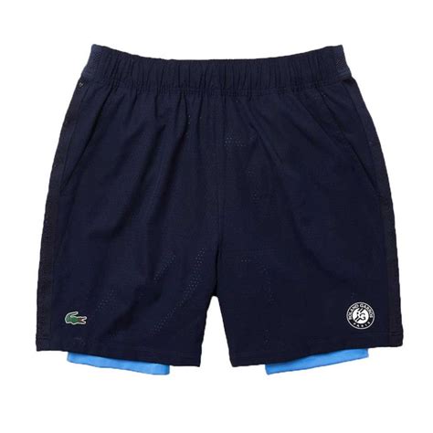 Short Lacoste Sport X Roland Garros Bleu Marine Extreme Tennis