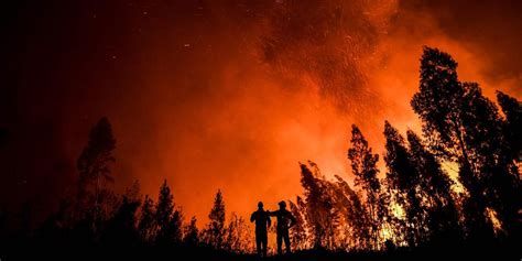 Incendies Le Portugal Touché à Son Tour Par Un Important Feu De Forêt