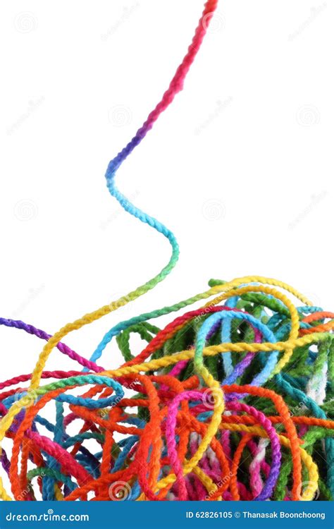 Tangled Yarn Stock Image Image Of Colorful Yarn String