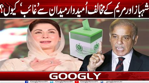 Shehbaz Sharif Aur Maryam Nawaz Kai Mukhalif Umeedwar Siasi Maidan Sai