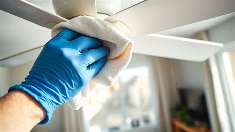 how to clean fan blades ceiling