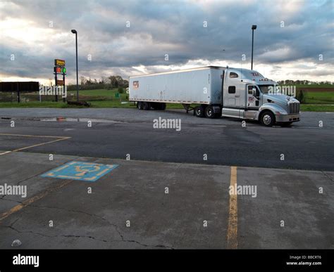 Truck Stop, USA Stock Photo - Alamy