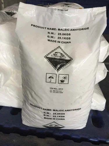 Maleic Anhydride For Industrial Packaging Type Hdpe Bags At Rs