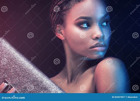 Portrait Of Beautiful African Girl Stock Image Image Of Beauty