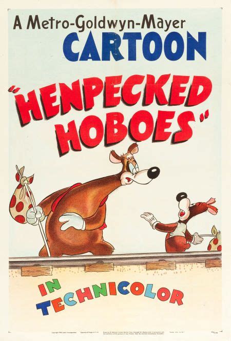 Henpecked Hoboes Mgm 1946 Tex Avery One Sheet 27 Cartoon Posters