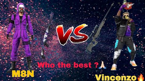 Free Fire Vincenzo Vs M N Who The Best Vs