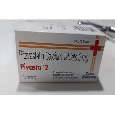 Pitavastatin Pivasta 2 Mg Tablet At ₹ 200stripe Online Pharmacy In