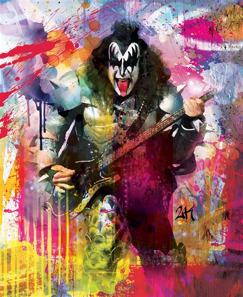 Gene Simmons Kiss By 2kyff 2024 Painting Artsper