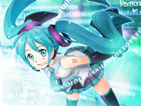 Aquaeyes Aquahair Hatsunemiku Headphones Longhair Reka Signed