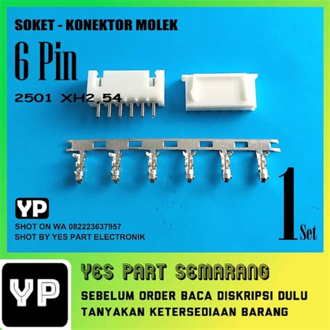 Jual Soket Socket Molek 2501 JST 6 Pin Connector Konektor Molex 1 Set