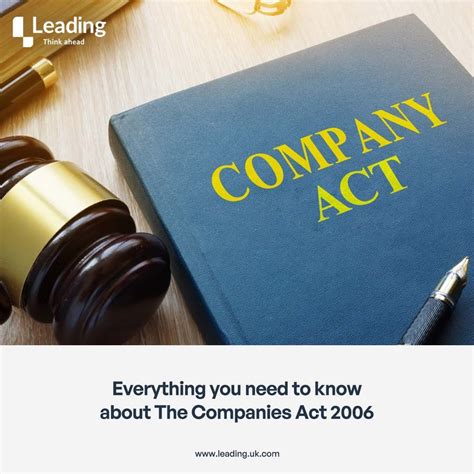 United Kingdom Companies Act 2006 Explained Leading