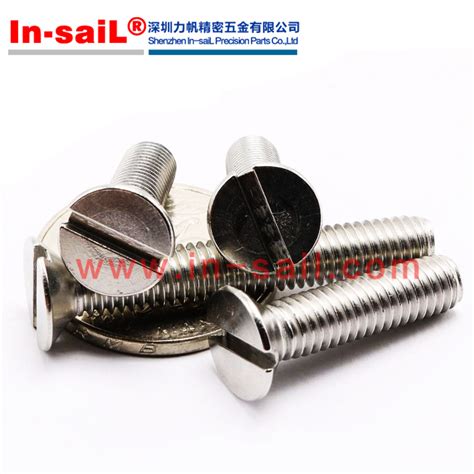 DIN 963 1990 ISO2009 1994 Slotted Countersunk Head Screws China