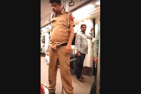 Video Of Drunk Cop In A Delhi Metro Goes Viral News18