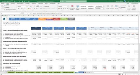 Btw Boekhouden In Excel