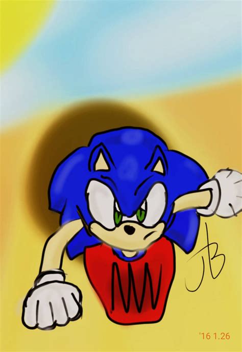 Sonic Running By Joeyb1001 On Deviantart