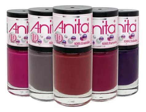 Kit de esmaltes de uñas Anita 10 Year Collection con 5 colores