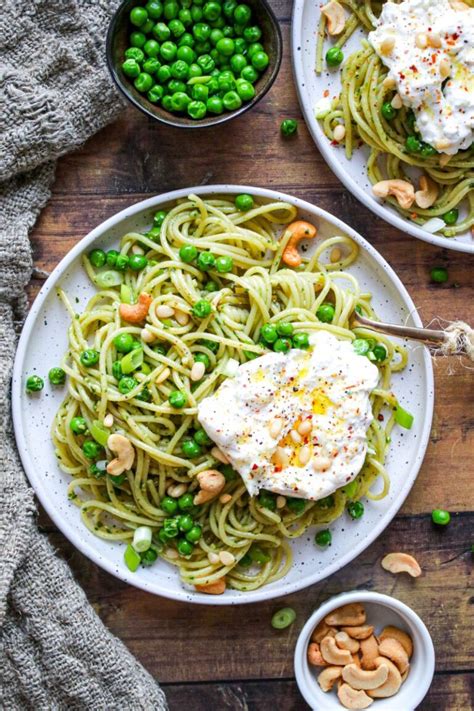 Pasta Met Burrata En Erwtjes Sylviafoodlover