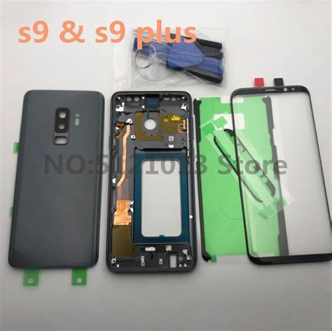 S9 Oem Full Housing Case Back Cover Lcd Front Screen Glass Lens Middle Frame For Samsung