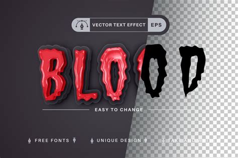 Blood - Editable Text Effect, Font Style (2331600)