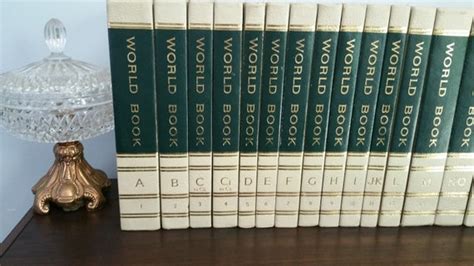 Complete World Book Encyclopedia Set Vintage Decorative Etsy