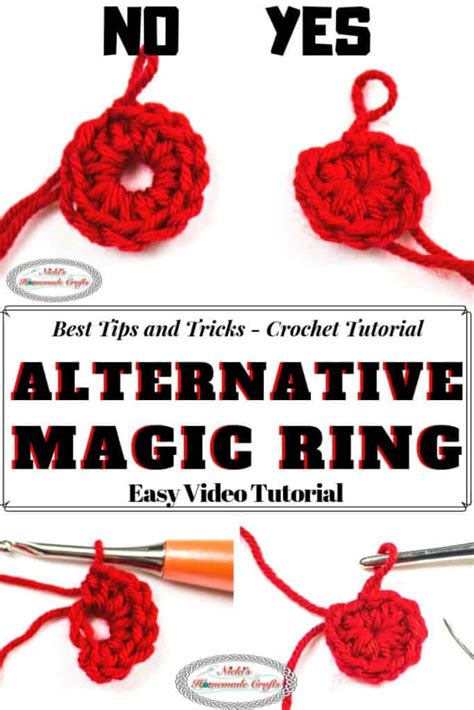 crochet  alternative magic ring easily video tutorial