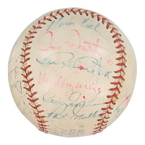 1966 Tigers Regulation League Baseball Signed By 25 With Al Kaline