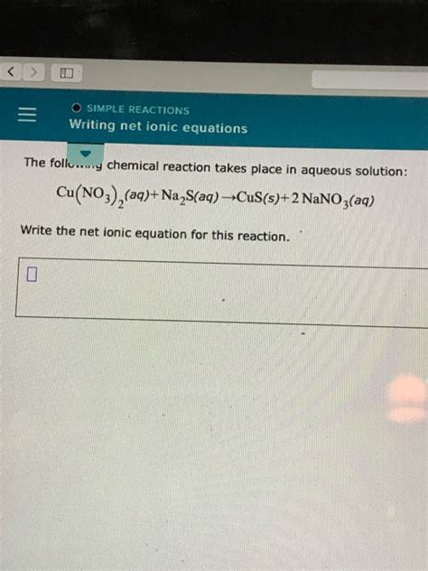 Solved The Following Chemical Reaction Takes Place In Chegg