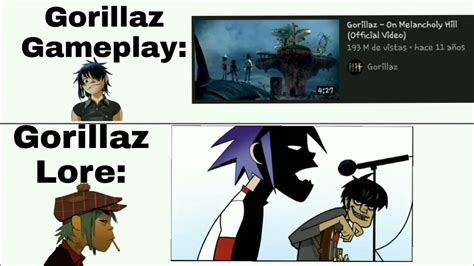 Gorillaz Lore Vs Gorillaz Gameplay Youtube