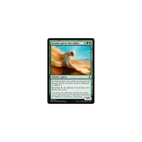 Carte Magic Mtg Amonkhet Vf Grande Guivre Des Sables Goupiya