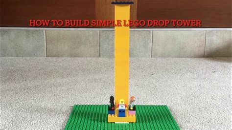 How To Build A Super Simple Lego Drop Tower Youtube