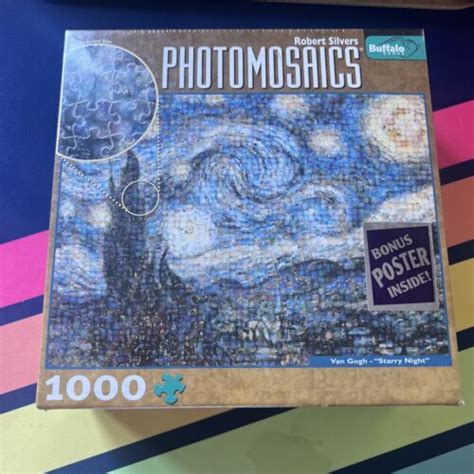 Robert Silvers Photomosaics 1000 Piece Jigsaw Puzzle Van Gogh Starry