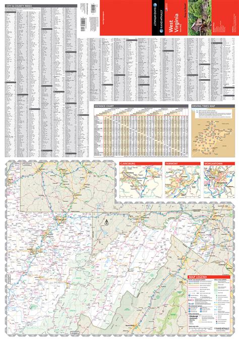 Rand McNally Folded Map: West Virginia