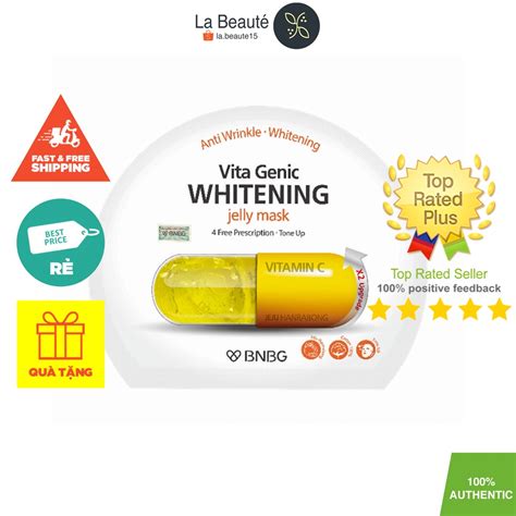 Vita Genic Whitening Jelly Mask Mặt Nạ BNBG Vitamin C Chống Oxy Hóa