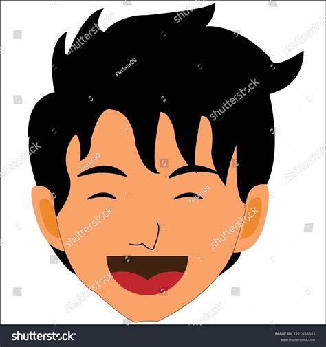 Illustration Expression Laughing Out Loud Looks Stock Vector Royalty