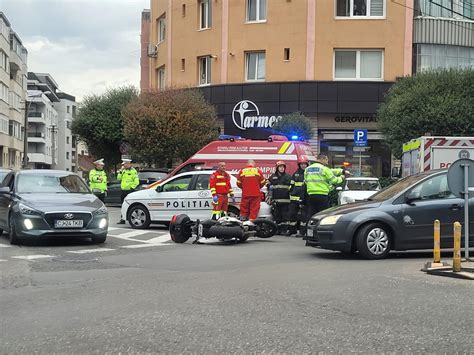 Accident Pe Strada Bucure Ti Ntre Un Motociclist I Un Autoturism