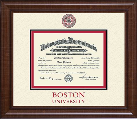 Dimensions Plus Diploma Frame In Prescott Boston University Item