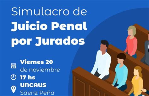 Convocatoria Para El Primer Simulacro De Juicio Por Jurados En Sáenz Peña