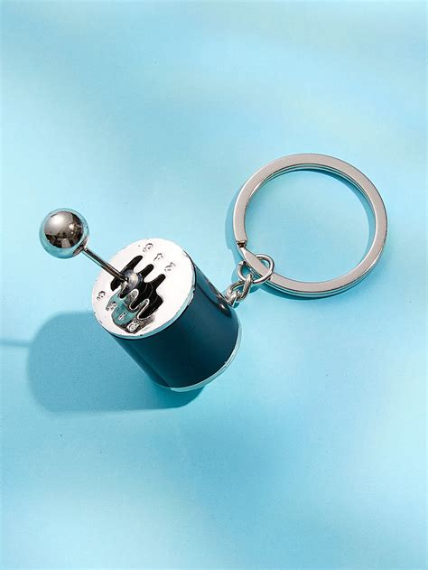 Men Manual Gear Charm Keychain